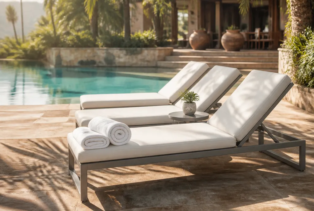 Pool lounge chairs we supply